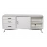 Flynn Large TV Console in White - Front
