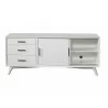 Flynn Large TV Console in White - Front - Flynn Large TV Console in White - Front