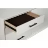 Flynn Large TV Console in White - Drawer Close-up - Flynn Large TV Console in White - Drawer Close-up