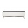 Alpine Furniture Flynn Bench in White - Back View