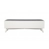 Alpine Furniture Flynn Bench in White - Back View