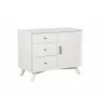Alpine Furniture Flynn Accent Cabinet in White - Angled - Alpine Furniture Flynn Accent Cabinet in White - Angled