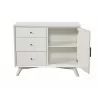 Alpine Furniture Flynn Accent Cabinet in White - Front with Door Opened - Alpine Furniture Flynn Accent Cabinet in White - Front with Door Opened