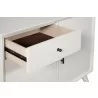 Alpine Furniture Flynn Accent Cabinet in White - Drawer Close-up - Alpine Furniture Flynn Accent Cabinet in White - Drawer Close-up