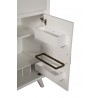 Alpine Furniture Flynn Large Bar Cabinet in White - Drawer Close-up