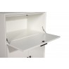 Alpine Furniture Flynn Large Bar Cabinet in White - Drawer Detail