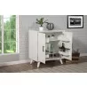 Flynn Small Bar Cabinet in White - Lifestyle - Flynn Small Bar Cabinet in White - Lifestyle