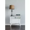 Alpine Furniture Flynn Large Nightstand in White - Front View - Alpine Furniture Flynn Large Nightstand in White - Front View