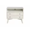 Alpine Furniture Flynn Large Nightstand in White - Front - Alpine Furniture Flynn Large Nightstand in White - Front