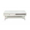 Alpine Furniture Flynn Coffee Table in White - Front