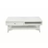Alpine Furniture Flynn Coffee Table in White - Front - Alpine Furniture Flynn Coffee Table in White - Front