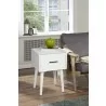 Alpine Furniture Flynn End Table In White - Lifestyle - Alpine Furniture Flynn End Table In White - Lifestyle