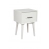 Alpine Furniture Flynn End Table In White - Angled