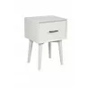 Alpine Furniture Flynn End Table In White - Angled - Alpine Furniture Flynn End Table In White - Angled