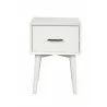 Alpine Furniture Flynn End Table In White - Front - Alpine Furniture Flynn End Table In White - Front