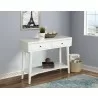 Alpine Furniture Flynn Console Table in White - Lifestyle Angled View - Alpine Furniture Flynn Console Table in White - Lifestyle Angled View