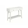 Alpine Furniture Flynn Console Table in White - Angled - Alpine Furniture Flynn Console Table in White - Angled