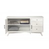 Alpine Furniture Flynn Sideboard in White - Front Opened