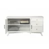 Alpine Furniture Flynn Sideboard in White - Front Opened - Alpine Furniture Flynn Sideboard in White - Front Opened