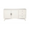 Alpine Furniture Flynn Sideboard in White - Front and Closed