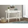 Alpine Furniture Flynn Mini/Large Desk in White - Angled Lifestyle - Alpine Furniture Flynn Mini/Large Desk in White - Angled Lifestyle