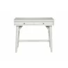 Alpine Furniture Flynn Mini/Large Desk in White - Front - Alpine Furniture Flynn Mini/Large Desk in White - Front