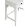 Alpine Furniture Flynn Mini/Large Desk in White - Leg Close-up