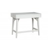 Alpine Furniture Flynn Mini/Large Desk in White - Angled Back