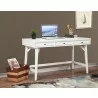 Alpine Furniture Flynn Large Desk in White - Angled Lifestyle - Alpine Furniture Flynn Large Desk in White - Angled Lifestyle