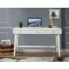 Alpine Furniture Flynn Large Desk in White - Front Lifestyle - Alpine Furniture Flynn Large Desk in White - Front Lifestyle