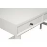 Alpine Furniture Flynn Large Desk in White - Top Angled Drawer - Alpine Furniture Flynn Large Desk in White - Top Angled Drawer