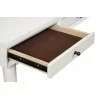 Alpine Furniture Flynn Large Desk in White - Opened Drawer - Alpine Furniture Flynn Large Desk in White - Opened Drawer