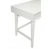 Alpine Furniture Flynn Large Desk in White - Leg Close-up - Alpine Furniture Flynn Large Desk in White - Leg Close-up