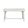 Alpine Furniture Flynn Large Desk in White - Back View