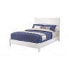 Alpine Furniture Flynn California King Panel Bed in White - Angled