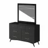 Alpine Furniture Flynn Mirror in Black - Angled - Alpine Furniture Flynn Mirror in Black - Angled