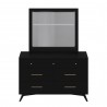 Alpine Furniture Flynn Mirror in Black - Front