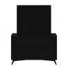 Alpine Furniture Flynn Mirror in Black - Back Angled