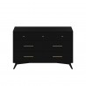 Alpine Furniture Flynn Dresser in Black - Front