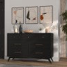 Alpine Furniture Flynn Dresser in Black - Lifestyle