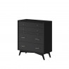 Alpine Furniture - Flynn Chest In Black -Angled 