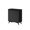Alpine Furniture - Flynn Chest In Black -Angled