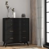 Alpine Furniture - Flynn Chest In Black -Lifestyle