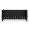 Alpine Furniture Flynn Mid Century Modern Twin Size Day Bed in Black - Front Frame Only