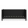 Alpine Furniture Flynn Mid Century Modern Twin Size Day Bed in Black - Front Frame Only - Alpine Furniture Flynn Mid Century Modern Twin Size Day Bed in Black - Front Frame Only