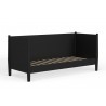 Alpine Furniture Flynn Mid Century Modern Twin Size Day Bed in Black - Angled Frame Only