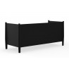 Alpine Furniture Flynn Mid Century Modern Twin Size Day Bed in Black - Back Angled