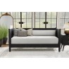 Alpine Furniture Flynn Mid Century Modern Twin Size Day Bed in Black - Lifestyle