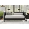 Alpine Furniture Flynn Mid Century Modern Twin Size Day Bed in Black - Lifestyle - Alpine Furniture Flynn Mid Century Modern Twin Size Day Bed in Black - Lifestyle