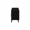 Flynn Large TV Console in Black -  Side - Flynn Large TV Console in Black -  Side